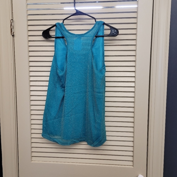 Charlotte Ruse teal and sparkly gold size medium - Picture 2 of 2